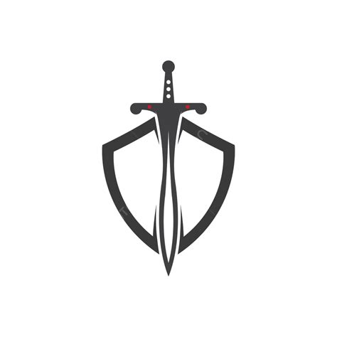 Sword Logo Vector Flat Design Mark Sword Badge Vector, Mark, Sword, Badge PNG and Vector with ...