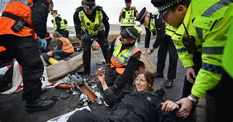 Faslane blockade: 36 arrests made as hundreds gather at naval base to ...