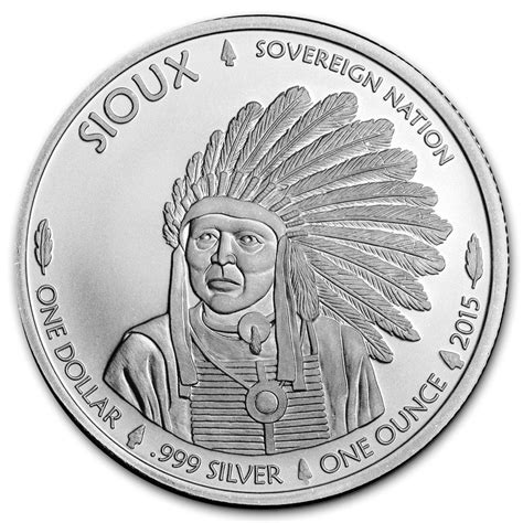 2015 1oz Silver Native American Mint $1 Sioux Indian Coin | European Mint