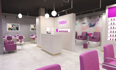 Attractive Nail Shop Design & Beauty Shop in Retail Store