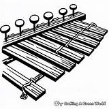 Xylophone Coloring Pages  Free & Printable sketch template