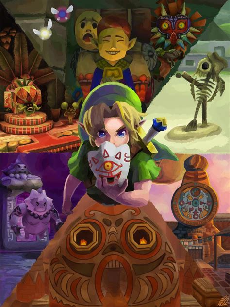 My artwork dedicated to Majora's Mask 🥰 : r/majorasmask