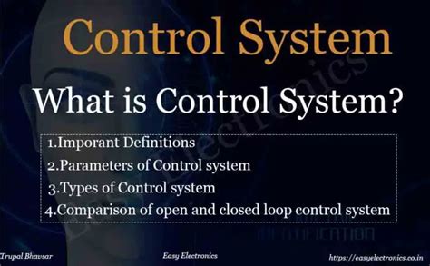 What is Control systems? | Types of Control systems in Instrumentation - EASY ELECTRONICS