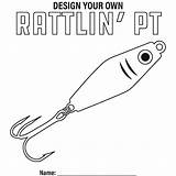 Fishing Lure Coloring Page sketch template