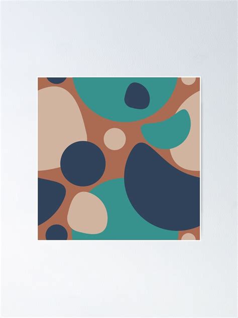 "Bubble pattern Blue Coffee theme" Poster for Sale by AlexandraNN | Redbubble