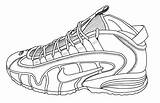Converse Sneaker Coloring Page Sketch sketch template