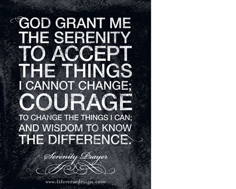 SERENITY PRAYER {Words} - Life Verse Design