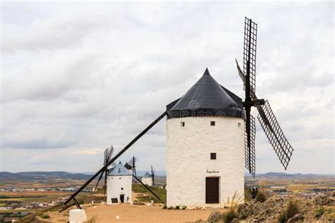 Windmills, Consuegra spain stock image. Image of field - 21759293