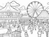 Adult Coloring County Fair Edition  Page sketch template