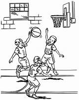 Basketball Printable Coloring Pages sketch template