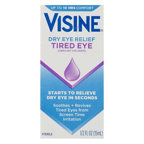 Visine Tired Eye Relief Drops - Shop Eye drops & lubricants at H-E-B