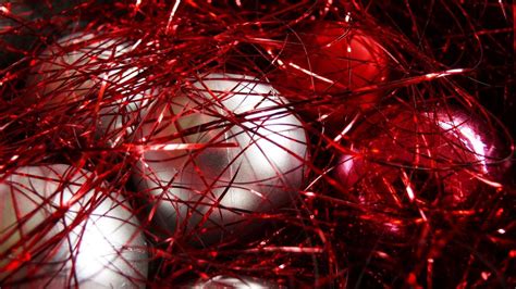 Wallpaper christmas toys, balls, tinsel, close-up hd, picture, image