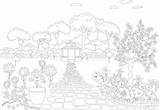 Gazebo Coloring Stock Illustrations – 40  sketch template