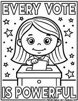 Election Day Coloring Sheets Voting And Elections 1st  2nd Grade sketch template