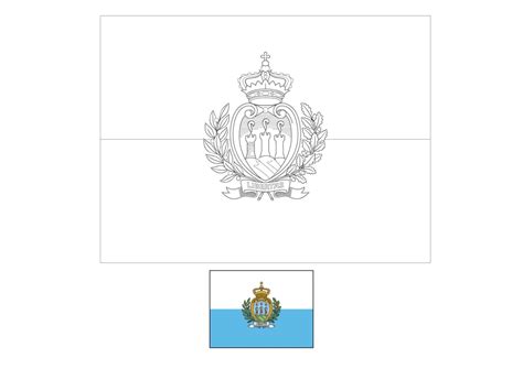 Flag of San Marino coloring page - Free coloring sheets - coloring1.com