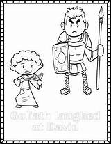 David And Goliath Coloring Pages Bible Story By Ron Brooks  TPT sketch template