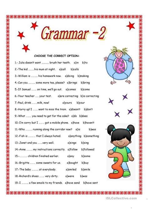 GRAMMAR-2 - English ESL Worksheets