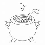 Soup Pot Coloring Page sketch template