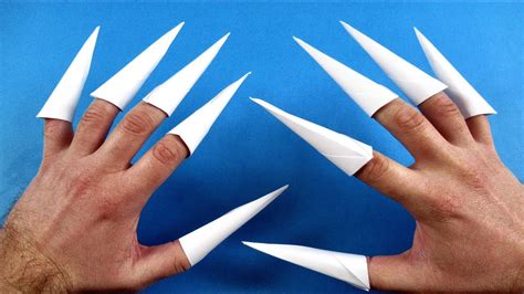 How to make Origami Paper Claws EASY - YouTube