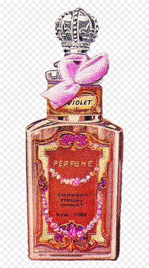 This Vintage Image Of A Bottle Of Violet Perfume Would - Bottle, HD Png Download - 690x1600 ...