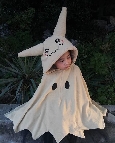 Child Pokémon Pikachu Mimikyu Halloween Cloak Dress Costume for Kids