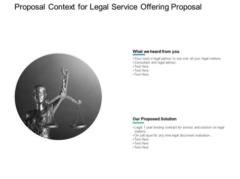 Proposal Context For Legal Service Offering Proposal Ppt PowerPoint Presentation Ideas Maker