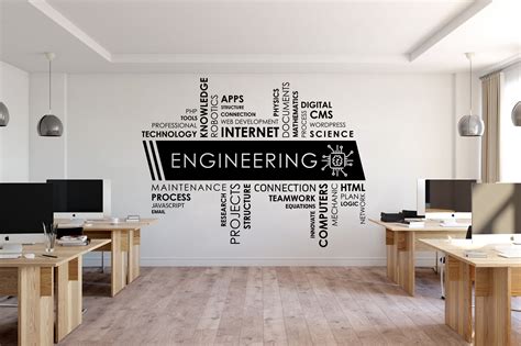 Engineering Wall Decor Engineering Wall Decal Engineering - Etsy