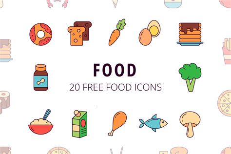 Food Vector Free Icon Set - GraphicSurf.com