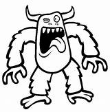Silly Monster coloring Page  Download Print Or Color Online For Free sketch template