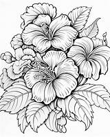 Result for Coloring Pages Printable Flowers  Premium AI Generated image sketch template
