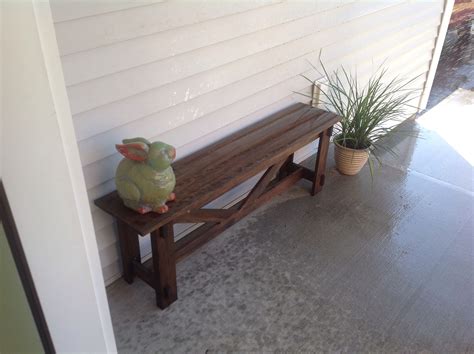 Front porch bench with Minwax Dark Walnut stain Front Porch Bench ...