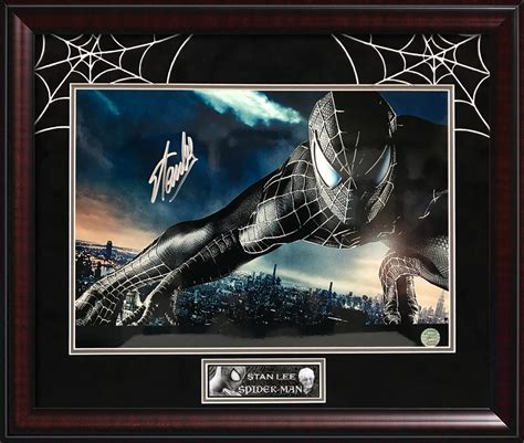 Stan Lee Autograph Print Spiderman Framed 23x27 Stan Lee Authentication Hologram - New England ...