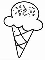 Easy Ice Cream Cone Coloring Page  Free Printable Pages For Kids sketch template