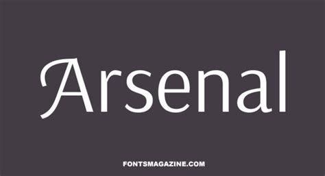 Arsenal Font Free Download | The Fonts Magazine