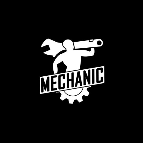 Mechanic Decal White Choose Size - Etsy Canada | Mechanic logo design, Mechanics logo, Logo design