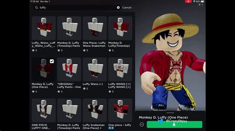 Roblox Luffy Shirt Template