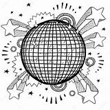 Disco Balls Colouring Pages Sketch Coloring Page sketch template