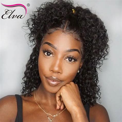 Aliexpress.com : Buy Elva 360 Lace Frontal Wig Curly Lace Front Human Hair Wigs Brazilian Remy ...