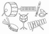 Musical Instruments Color Worksheet Sketch Coloring Page sketch template