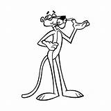 Pink Panther Cartoon Coloring Pages sketch template