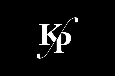 KP Monogram Logo Design By Vectorseller TheHungryJPEG.com #Logo, #Affiliate, #Monogram, #KP ...