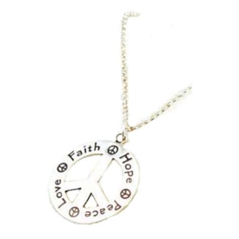 Necklace - Faith Hope Love Peace