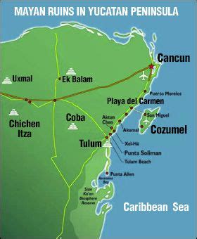 Map of Mayan Ruins in Yucatan Peninsula | places to go! | Pinterest ...