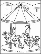 Free Carousel Coloring Pages PDF To Print  Coloringfoldercom sketch template