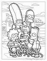 20 Simpsons Coloring Pages Free PDF Printables 52% OFF sketch template