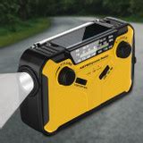 Solar Emergency Hand Crank Radio with LED Light