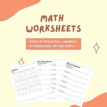 Master Algebra: Comprehensive Math Practice Worksheets | TPT