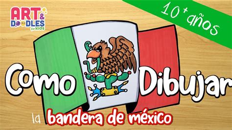 Cómo dibujar la BANDERA DE MÉXICO - how to draw the Mexico flag - YouTube