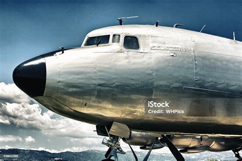 Douglas Dc7 Cockpit Vintage Filtered Stock Photo - Download Image Now - Air Vehicle, Airplane ...