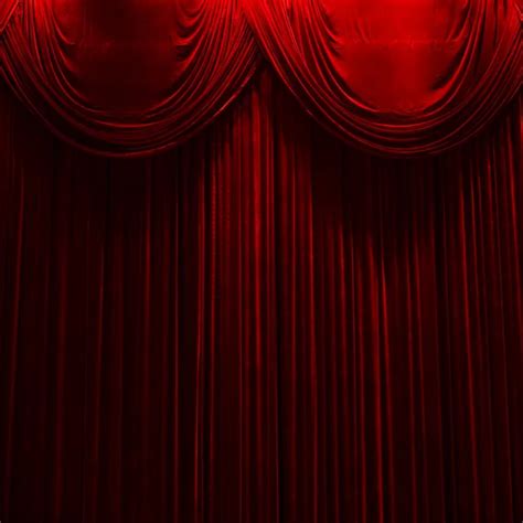 Red velvet stage theater curtains - Stock Image - Everypixel